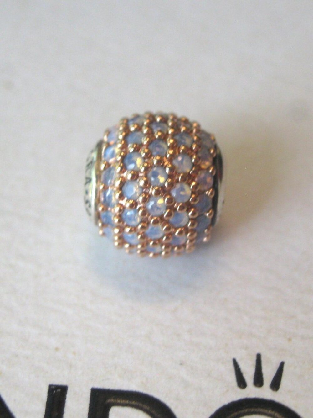Genuine PANDORA Vintage 14Kt Solid Gold 'Essence Collection - This one is Love